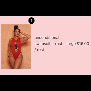 Icon Swim Unconditional Swimsuit in Rust